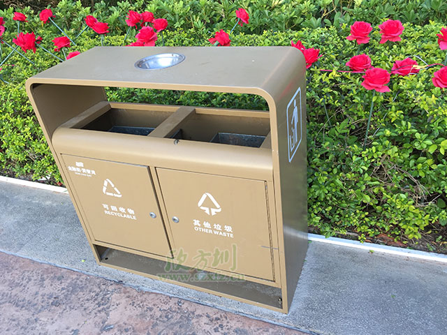 欣方圳鋼制垃圾桶 與大理共創(chuàng)環(huán)衛(wèi)之都