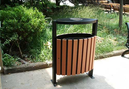 發(fā)貨廣州從化區(qū),再獲好評的鋼木垃圾桶廠家