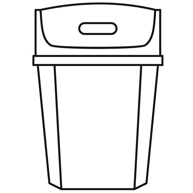 果皮箱的簡筆畫