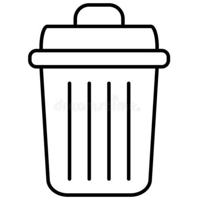 果皮箱的簡筆畫