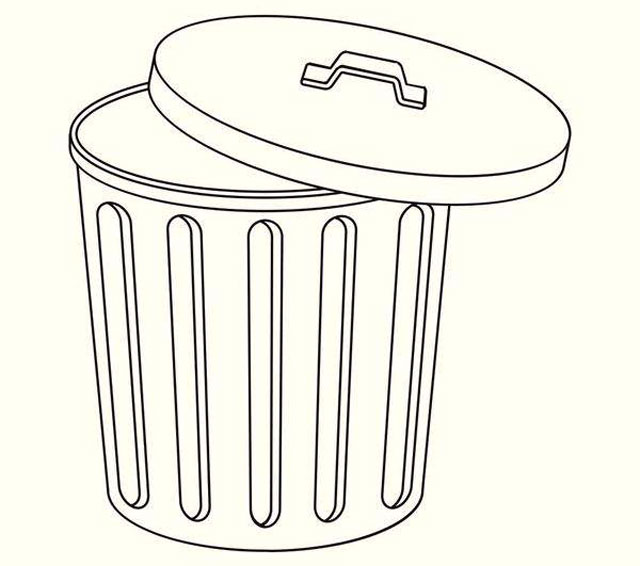 果皮箱的簡筆畫 果皮箱的簡筆畫