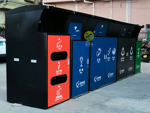深圳標準不銹鋼垃圾分類投放點