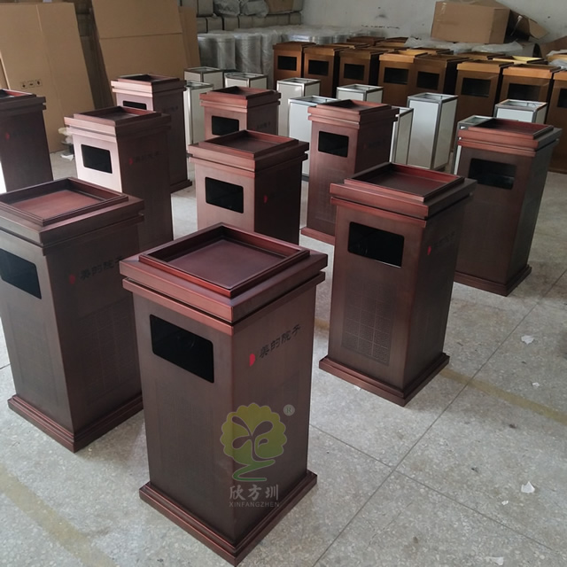 電梯口方形不銹鋼垃圾桶 電梯口方形不銹鋼垃圾桶