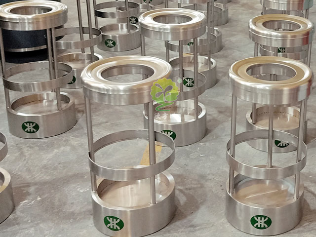 地鐵不銹鋼圓形防爆果皮箱 地鐵不銹鋼圓形防爆果皮箱