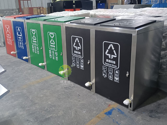 垃圾分類亭腳踏式果皮箱 垃圾分類亭腳踏式果皮箱