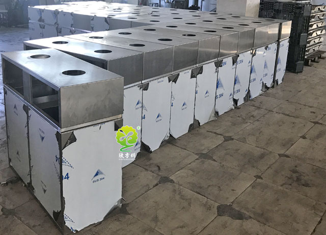 室內(nèi)不銹鋼分類垃圾桶