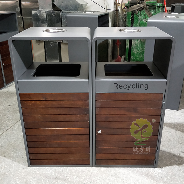 商場戶外雙分類垃圾箱