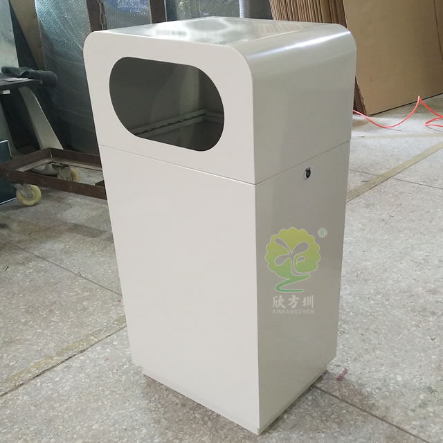 電梯口方形鋼制果皮箱 電梯口方形鋼制果皮箱