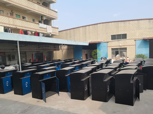 深圳標準不銹鋼垃圾分類投放點