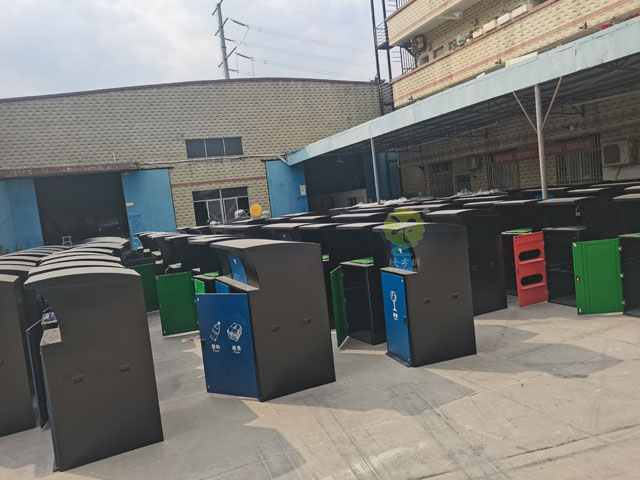 深圳城管驗收標(biāo)準(zhǔn)不銹鋼垃圾分類投放點大垃圾箱