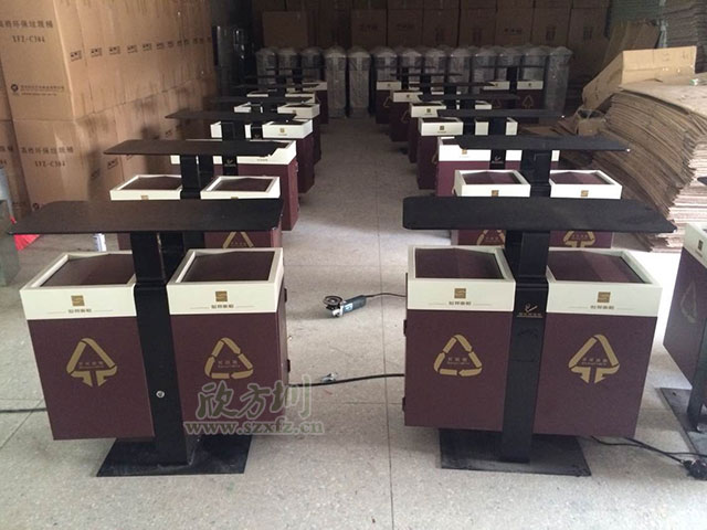 地產鋼制分類垃圾桶 地產鋼制分類垃圾桶